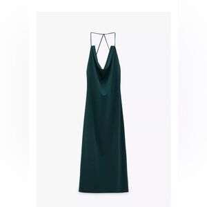 Zara Draped Midi Dress - size M